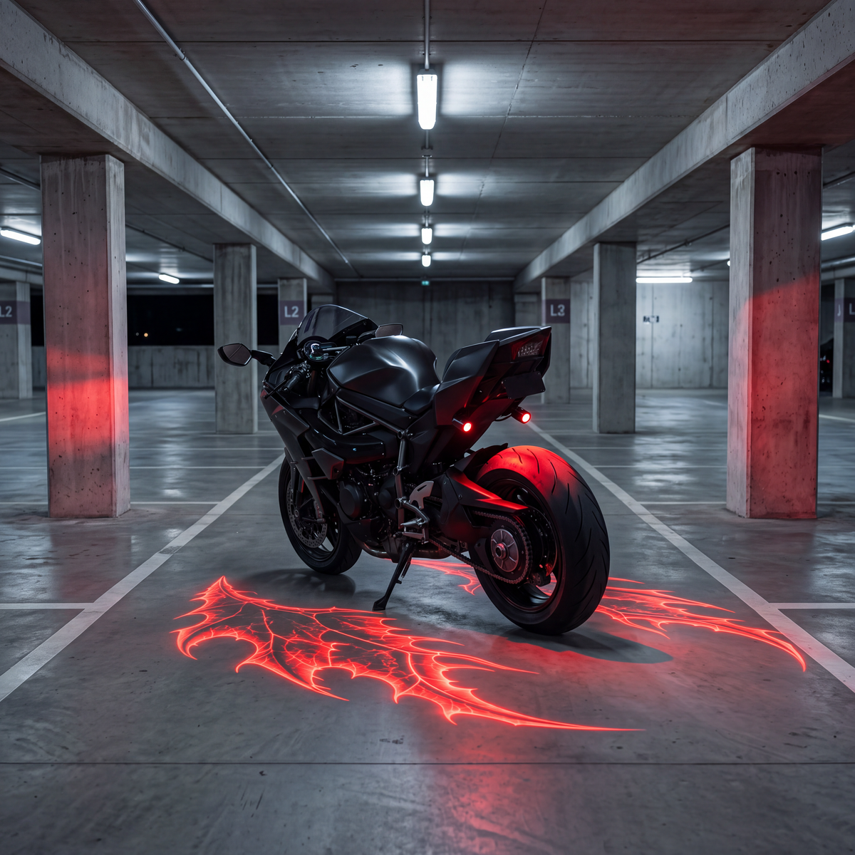 ASİLMOTO® LED Işıklı Melek Kanadı Projektör Seti