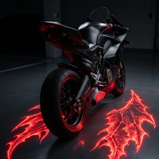 ASİLMOTO® LED Işıklı Melek Kanadı Projektör Seti